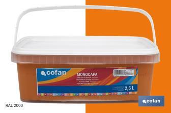 Pintura Plástica Monocapa | Diferentes colores  | Apta para usar en interior - Cofan
