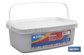 Pintura Plástica Monocapa | Diferentes colores  | Apta para usar en interior - Cofan