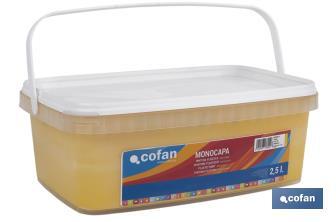 Pintura Plástica Monocapa | Diferentes colores  | Apta para usar en interior - Cofan