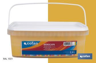 Pintura Plástica Monocapa | Diferentes colores  | Apta para usar en interior - Cofan