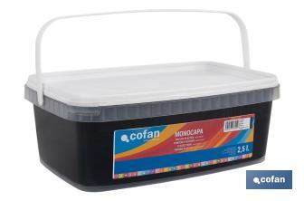 Pintura Plástica Monocapa | Diferentes colores  | Apta para usar en interior - Cofan