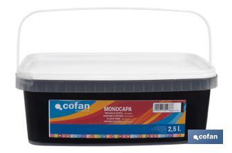 Pintura Plástica Monocapa | Diferentes colores  | Apta para usar en interior - Cofan