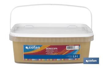 Pintura Plástica Monocapa | Diferentes colores  | Apta para usar en interior - Cofan
