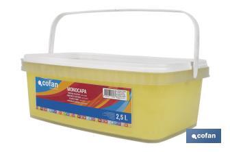 Pintura Plástica Monocapa | Diferentes colores  | Apta para usar en interior - Cofan