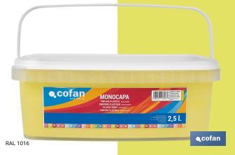 Pintura Plástica Monocapa | Diferentes colores  | Apta para usar en interior - Cofan