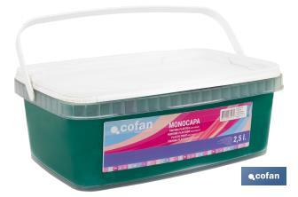 Pintura Plástica Monocapa | Diferentes colores  | Apta para usar en interior - Cofan