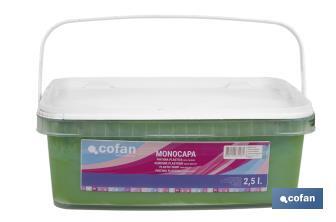 Pintura Plástica Monocapa | Diferentes colores  | Apta para usar en interior - Cofan
