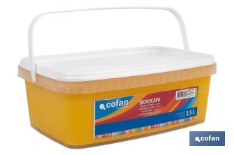 Pintura Plástica Monocapa | Diferentes colores  | Apta para usar en interior - Cofan