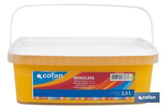 Pintura Plástica Monocapa | Diferentes colores  | Apta para usar en interior - Cofan