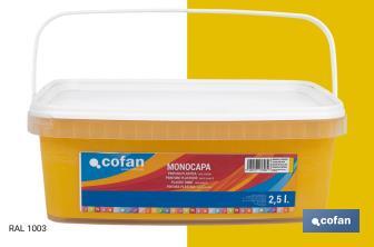 Pintura Plástica Monocapa | Diferentes colores  | Apta para usar en interior - Cofan
