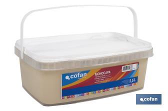 Pintura Plástica Monocapa | Diferentes colores  | Apta para usar en interior - Cofan