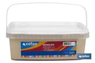 Pintura Plástica Monocapa | Diferentes colores  | Apta para usar en interior - Cofan