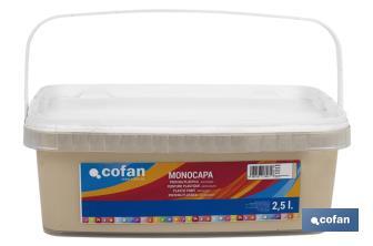 Peinture acrylique monocouche | Plusieurs couleurs | Convient pour utiliser à l'intérieur - Cofan