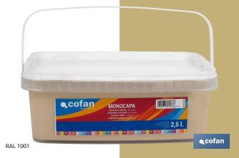 Pintura Plástica Monocapa | Diferentes colores  | Apta para usar en interior - Cofan