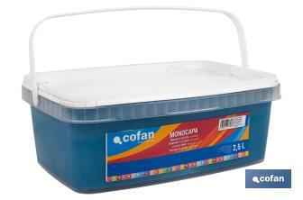 Pintura Plástica Monocapa | Diferentes colores  | Apta para usar en interior - Cofan