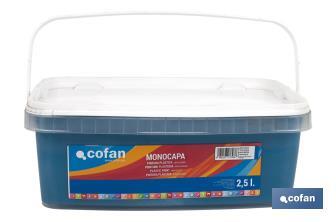 Peinture acrylique monocouche | Plusieurs couleurs | Convient pour utiliser à l'intérieur - Cofan