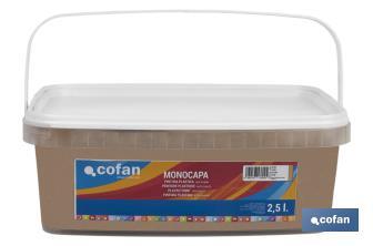 One-coat acrylic paint | Several colours | Suitable for indoor use - Cofan