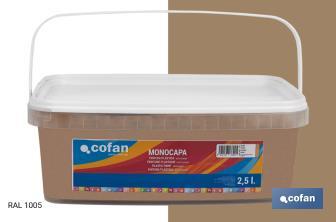 Pintura Plástica Monocapa | Diferentes colores  | Apta para usar en interior - Cofan
