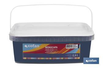 Pintura Plástica Monocapa | Diferentes colores  | Apta para usar en interior - Cofan