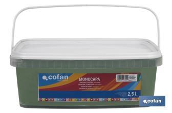 Pintura Plástica Monocapa | Diferentes colores  | Apta para usar en interior - Cofan