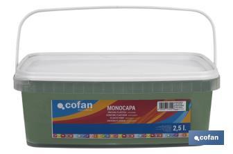 Peinture acrylique monocouche | Plusieurs couleurs | Convient pour utiliser à l'intérieur - Cofan