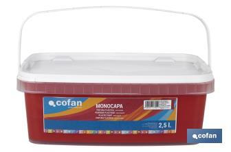 Pintura Plástica Monocapa | Diferentes colores  | Apta para usar en interior - Cofan