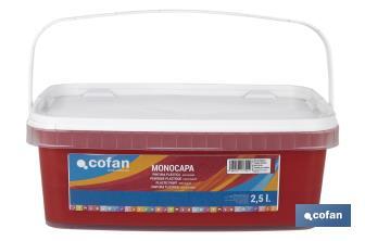 One-coat acrylic paint | Several colours | Suitable for indoor use - Cofan