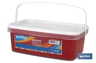 Pintura Plástica Monocapa | Diferentes colores  | Apta para usar en interior - Cofan