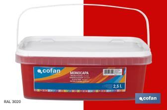 Pintura Plástica Monocapa | Diferentes colores  | Apta para usar en interior - Cofan