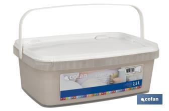 Interior One Coat Coverage Plastic Paint | Several Colours | 2.5l Container - Cofan