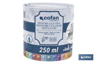 Pittura al gesso chalk paint | Ideale per restaurare e decorare mobili | Diverse capacità | Vari colori  - Cofan