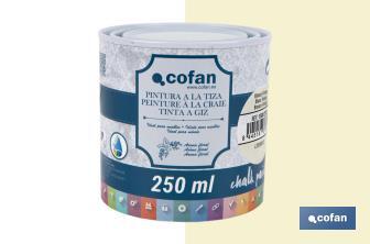Tinta a giz | Chalk paint | Adequada para restauro e decoração de moveis | Diferentes capacidade | Várias cores  - Cofan