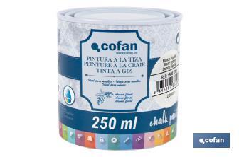 Pittura al gesso chalk paint | Ideale per restaurare e decorare mobili | Diverse capacità | Vari colori  - Cofan