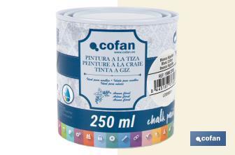 Tinta a giz | Chalk paint | Adequada para restauro e decoração de moveis | Diferentes capacidade | Várias cores  - Cofan