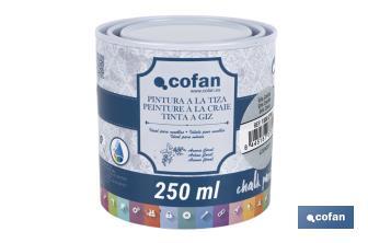 Pintura a la tiza chalk paint | Adecuada para restauración y decoración de muebles | Diferentes capacidades | Varios colores - Cofan