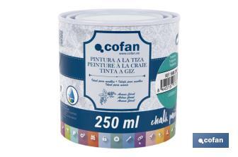 Pintura a la tiza chalk paint | Adecuada para restauración y decoración de muebles | Diferentes capacidades | Varios colores - Cofan