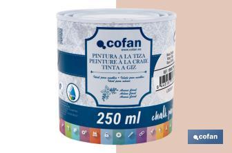 Tinta a giz | Chalk paint | Adequada para restauro e decoração de moveis | Diferentes capacidade | Várias cores  - Cofan