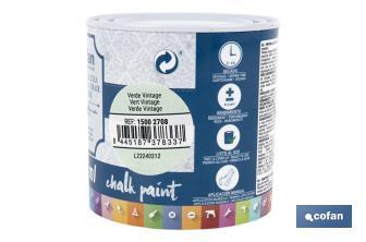 Pittura al gesso chalk paint | Ideale per restaurare e decorare mobili | Diverse capacità | Vari colori  - Cofan