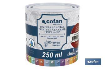 Pittura al gesso chalk paint | Ideale per restaurare e decorare mobili | Diverse capacità | Vari colori  - Cofan