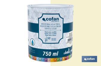 Tinta a giz | Chalk paint | Adequada para restauro e decoração de moveis | Diferentes capacidade | Várias cores  - Cofan