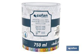 Tinta a giz | Chalk paint | Adequada para restauro e decoração de moveis | Diferentes capacidade | Várias cores  - Cofan