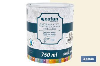 Tinta a giz | Chalk paint | Adequada para restauro e decoração de moveis | Diferentes capacidade | Várias cores  - Cofan