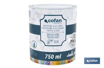 Tinta a giz | Chalk paint | Adequada para restauro e decoração de moveis | Diferentes capacidade | Várias cores  - Cofan