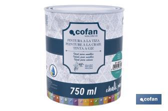 Tinta a giz | Chalk paint | Adequada para restauro e decoração de moveis | Diferentes capacidade | Várias cores  - Cofan