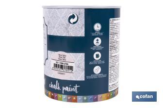 Pittura al gesso chalk paint | Ideale per restaurare e decorare mobili | Diverse capacità | Vari colori  - Cofan