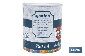 Pittura al gesso chalk paint | Ideale per restaurare e decorare mobili | Diverse capacità | Vari colori  - Cofan