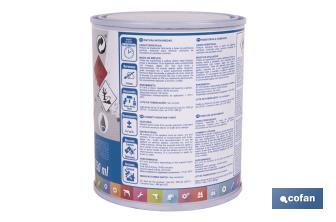 Pintura antihumedad sintética blanca satinada | Protección para paredes y techos | Capacidad: 750 ml y 4 L - Cofan
