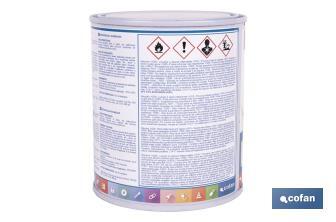 Pintura antihumedad sintética blanca satinada | Protección para paredes y techos | Capacidad: 750 ml y 4 L - Cofan