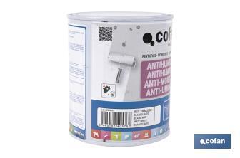 Pintura antihumedad al agua en blanco mate | Solución para paredes y techos | Diferentes capacidades - Cofan