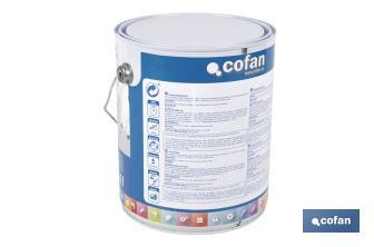 Pintura antihumedad al agua en blanco mate | Solución para paredes y techos | Diferentes capacidades - Cofan